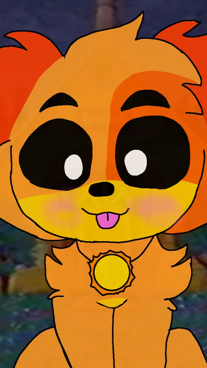 ai character: Baby dogday background