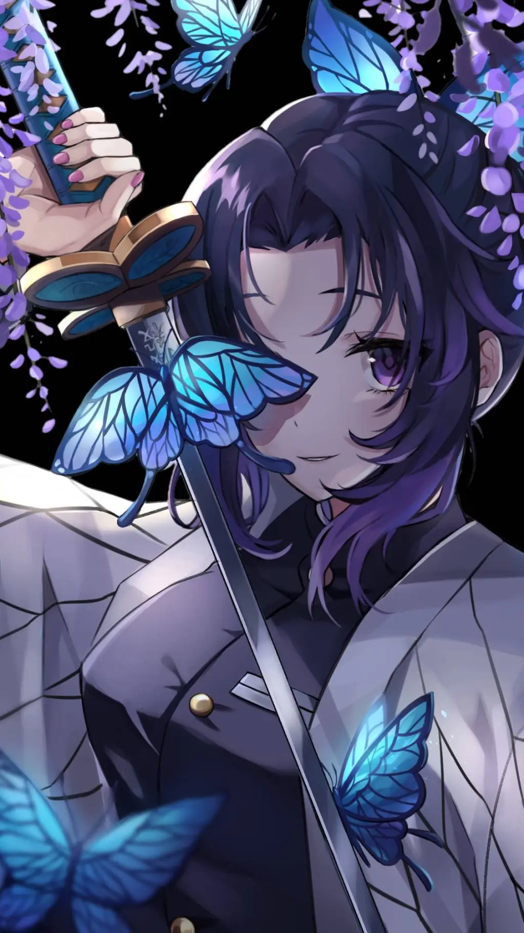 ai character: shinobu x giyuu background