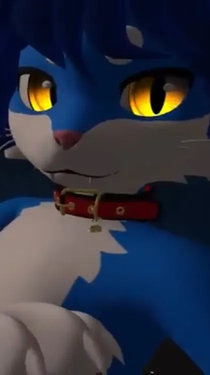 ai character: Furry kitty  background