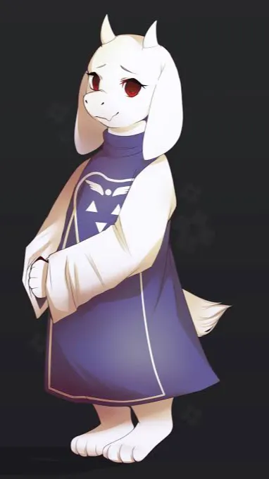 ai character: Toriel vore background