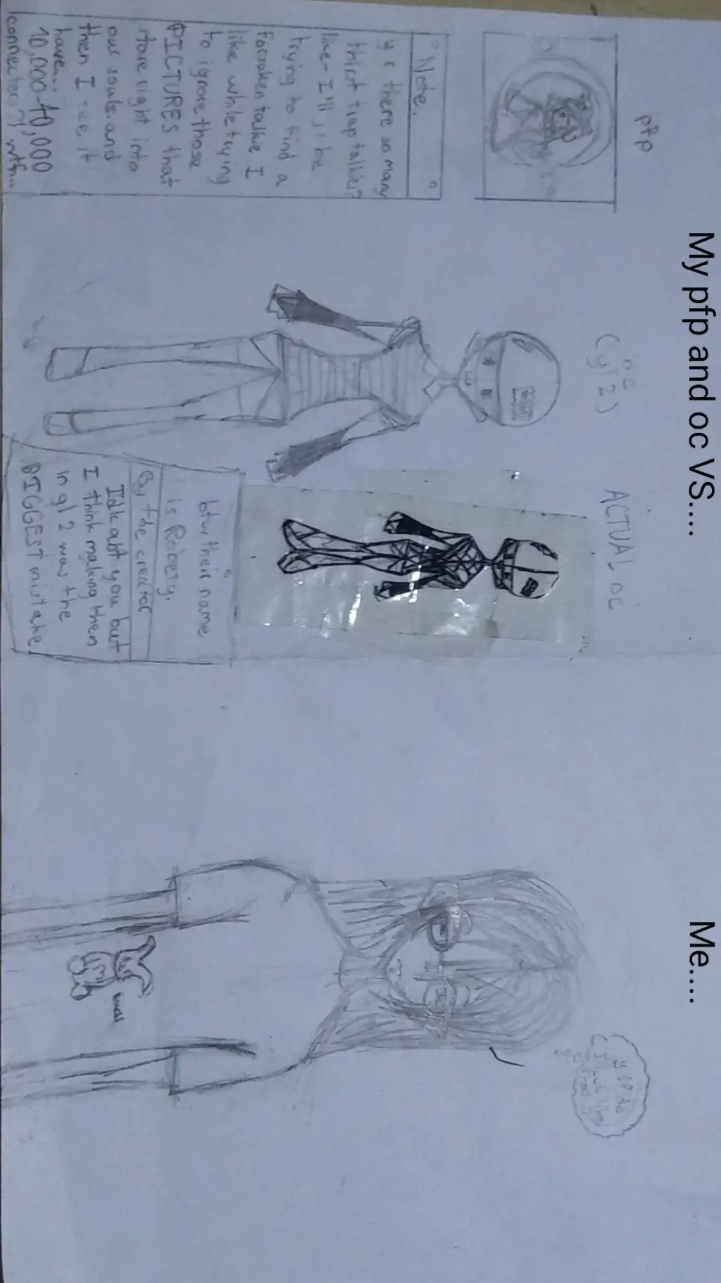 ai character: I drew this sheet. background