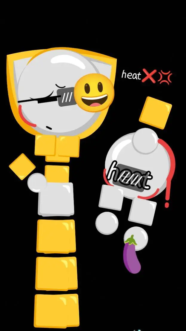 ai character: happy hates heat background