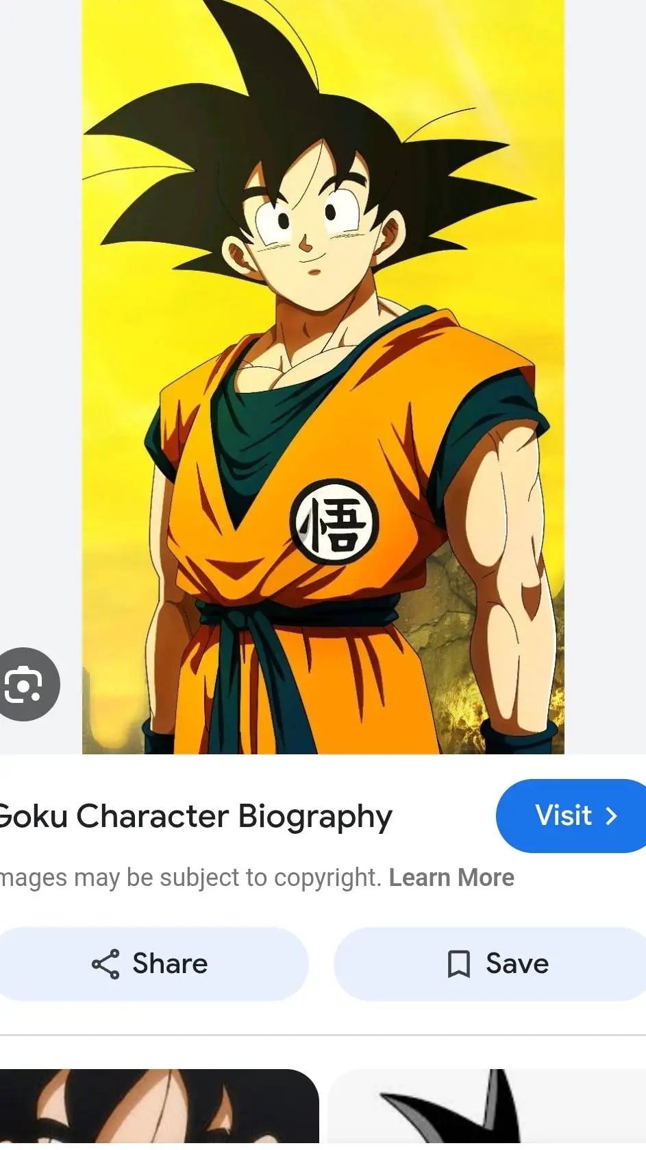 ai character: goku background