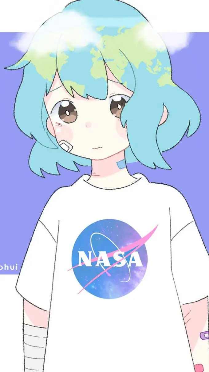 ai character: earth (girl) background
