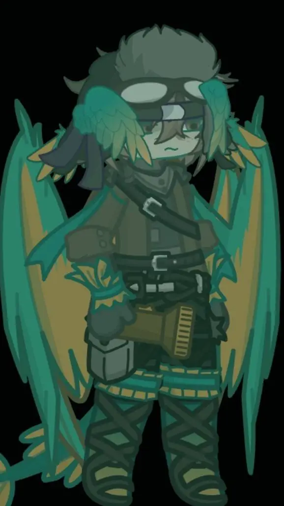 ai character: °ParrotX2🦜° background