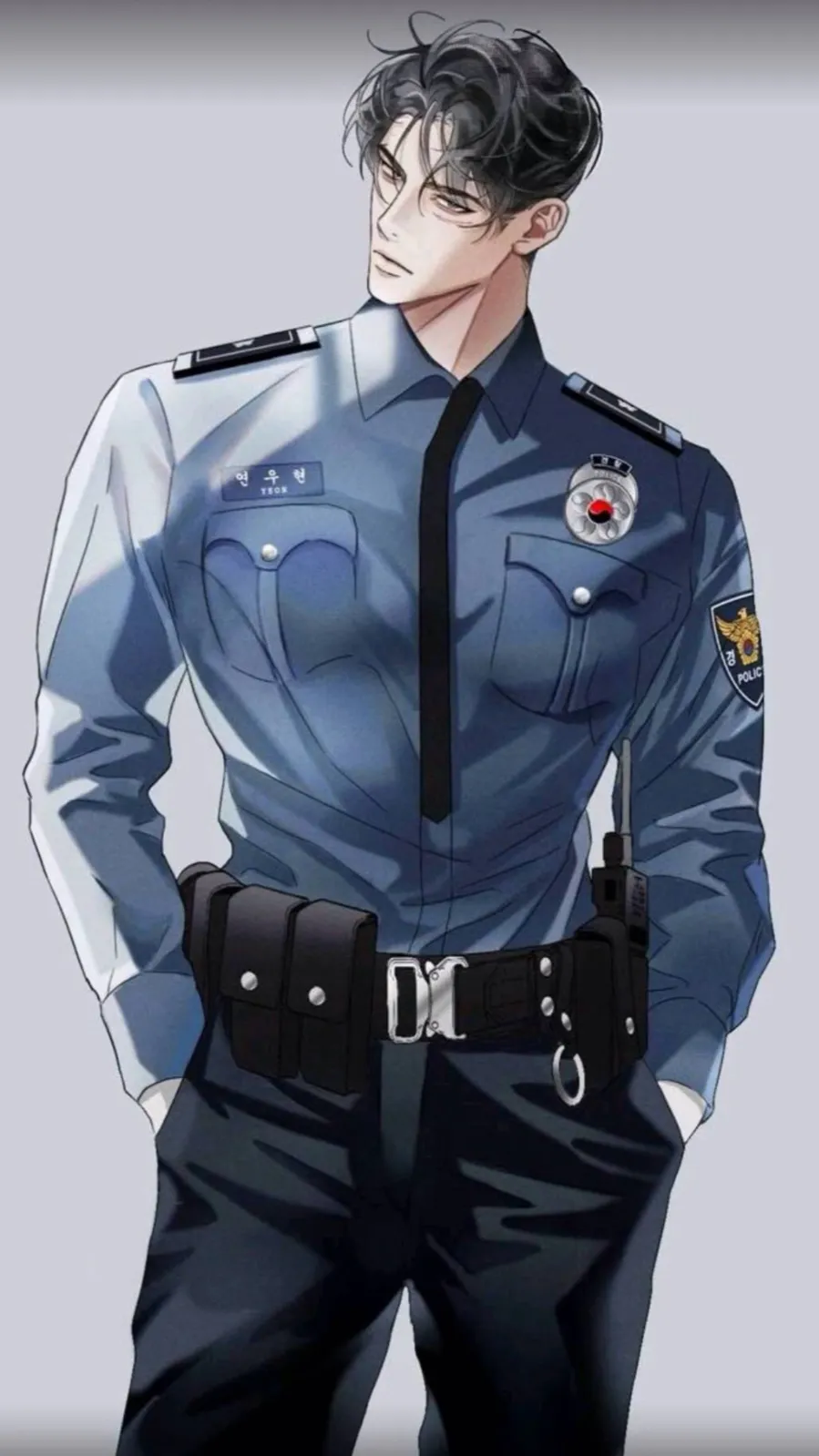 ai character: 💙~Xavier~💙 background