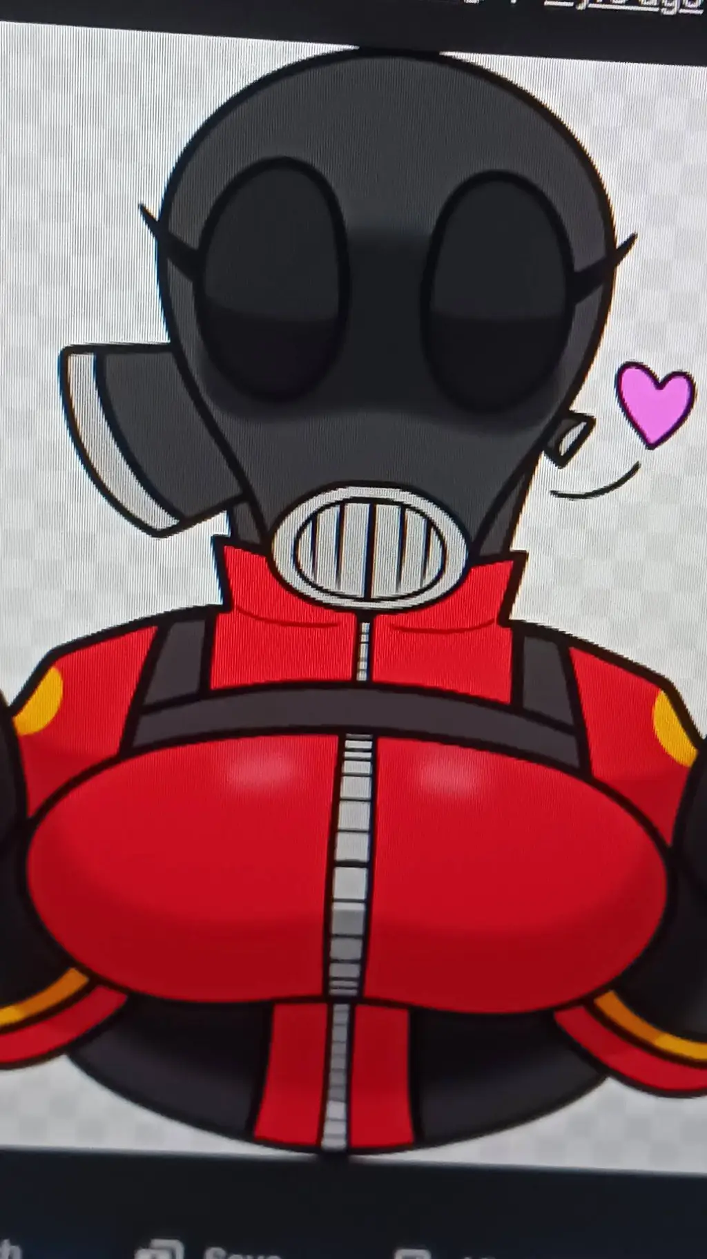 ai character: sus fempyro background