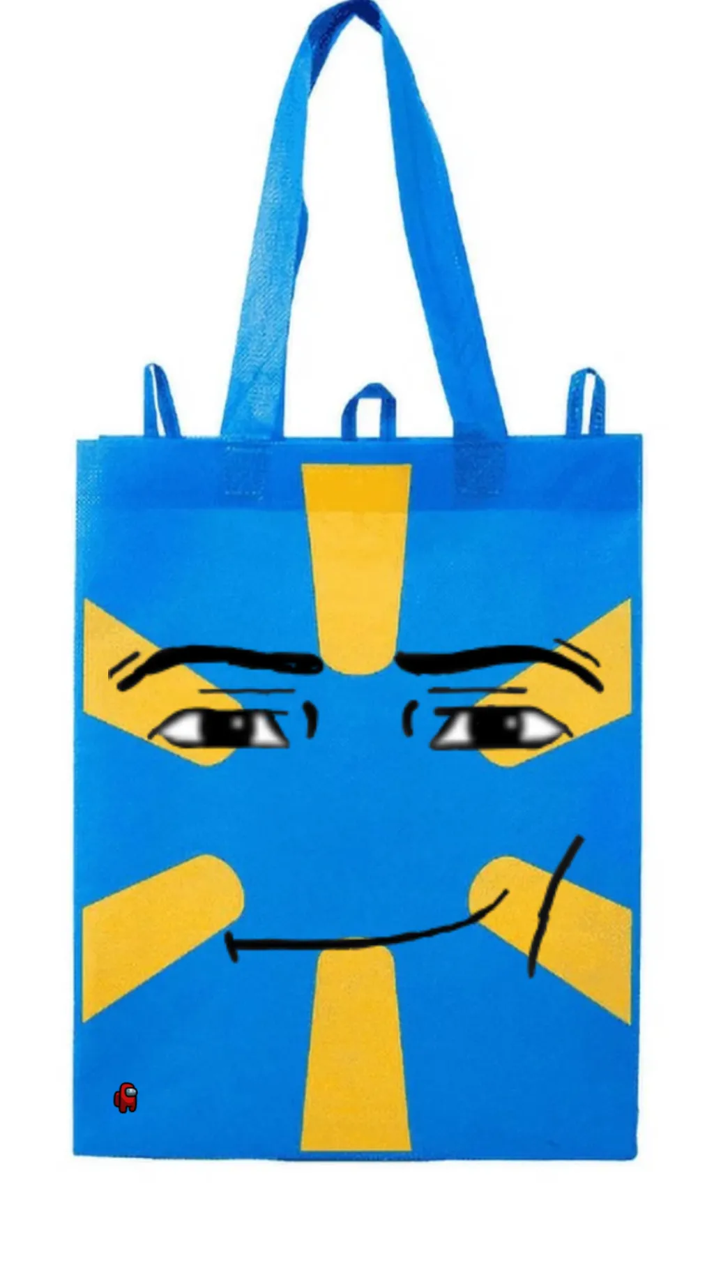 ai character: Sigma Walmart bag background