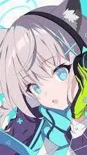 ai character: Sunaookami Shiroko background