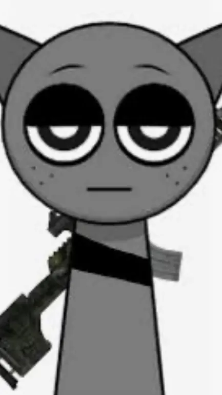 ai character: Gray background