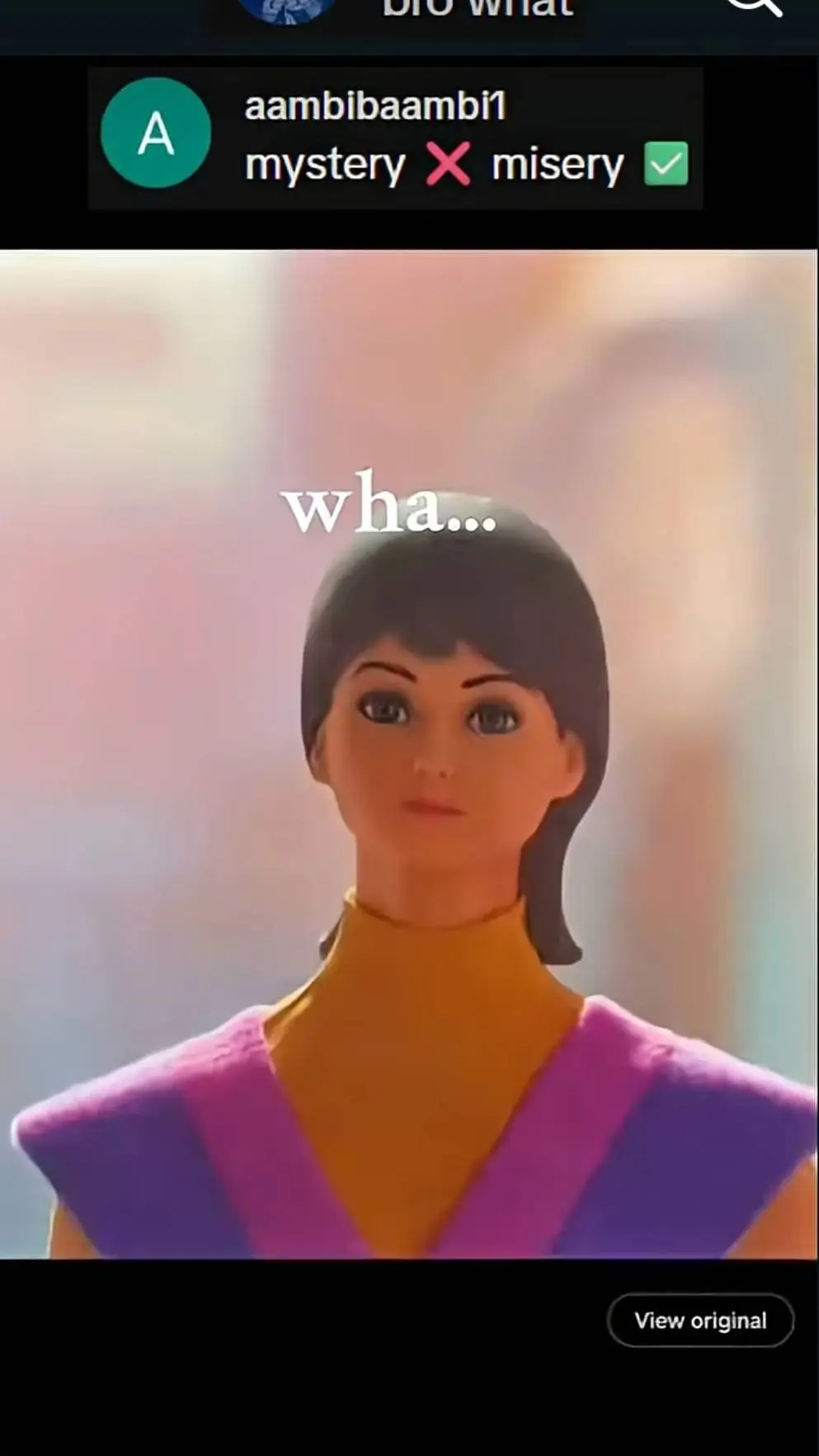 ai character: misery background