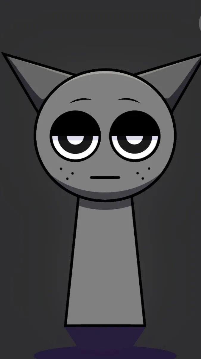 ai character: Gray background