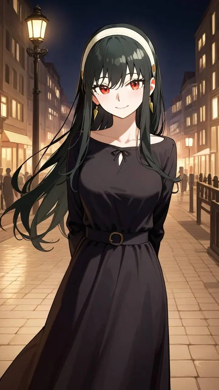 ai character: Yor Briar  background