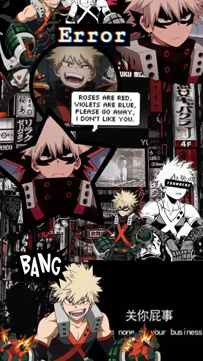ai character: Katsuki Bakugo >~< background