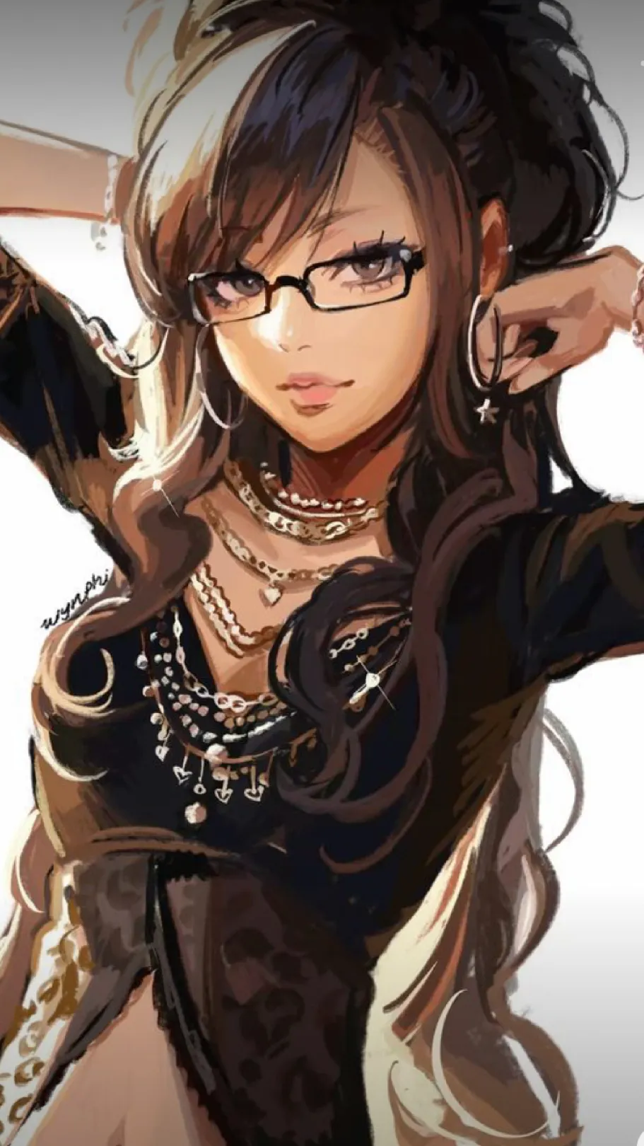 ai character: Abbie٩(ᐛ)و background