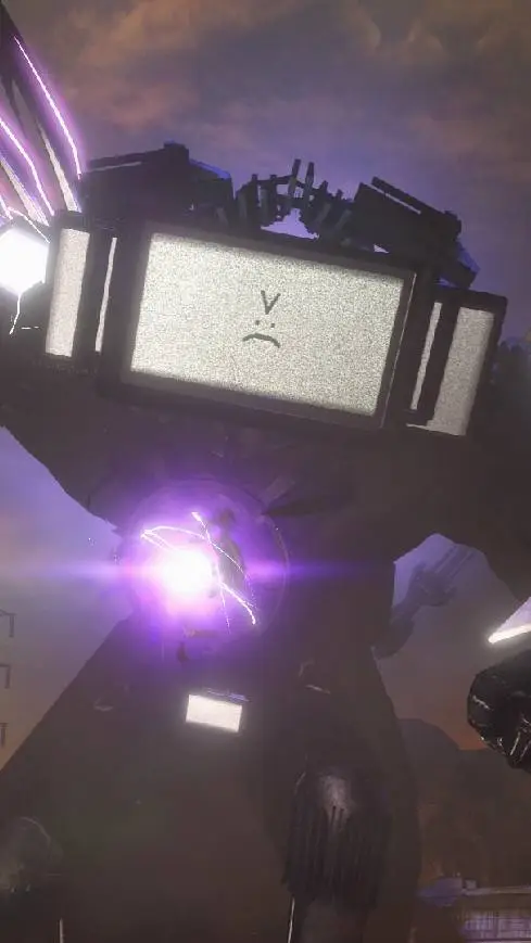 ai character: Titan TV Man  background