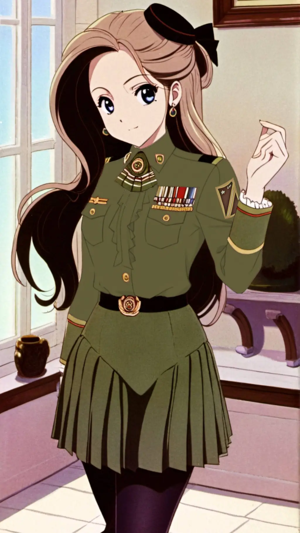 ai character: general Julieta♀️ background