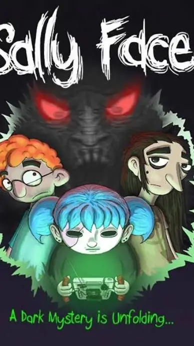 ai character: Sally face background