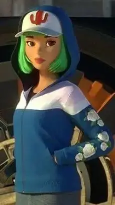 ai character: "Echo" Pearl background