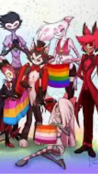 ai character: Hb/hh pride month  background
