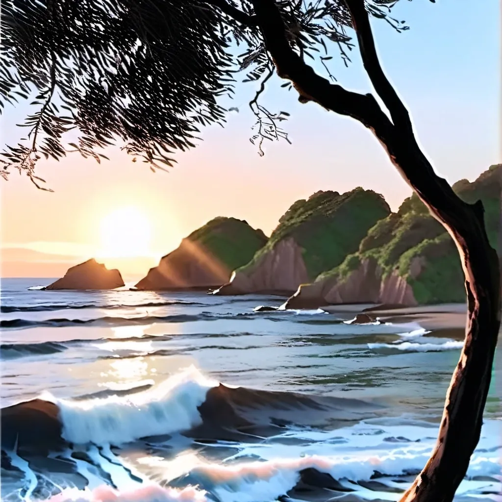 chat with ai character: Kny beach!