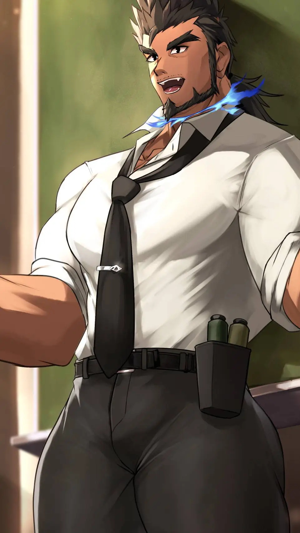 ai character: Sandayu Momochi  background