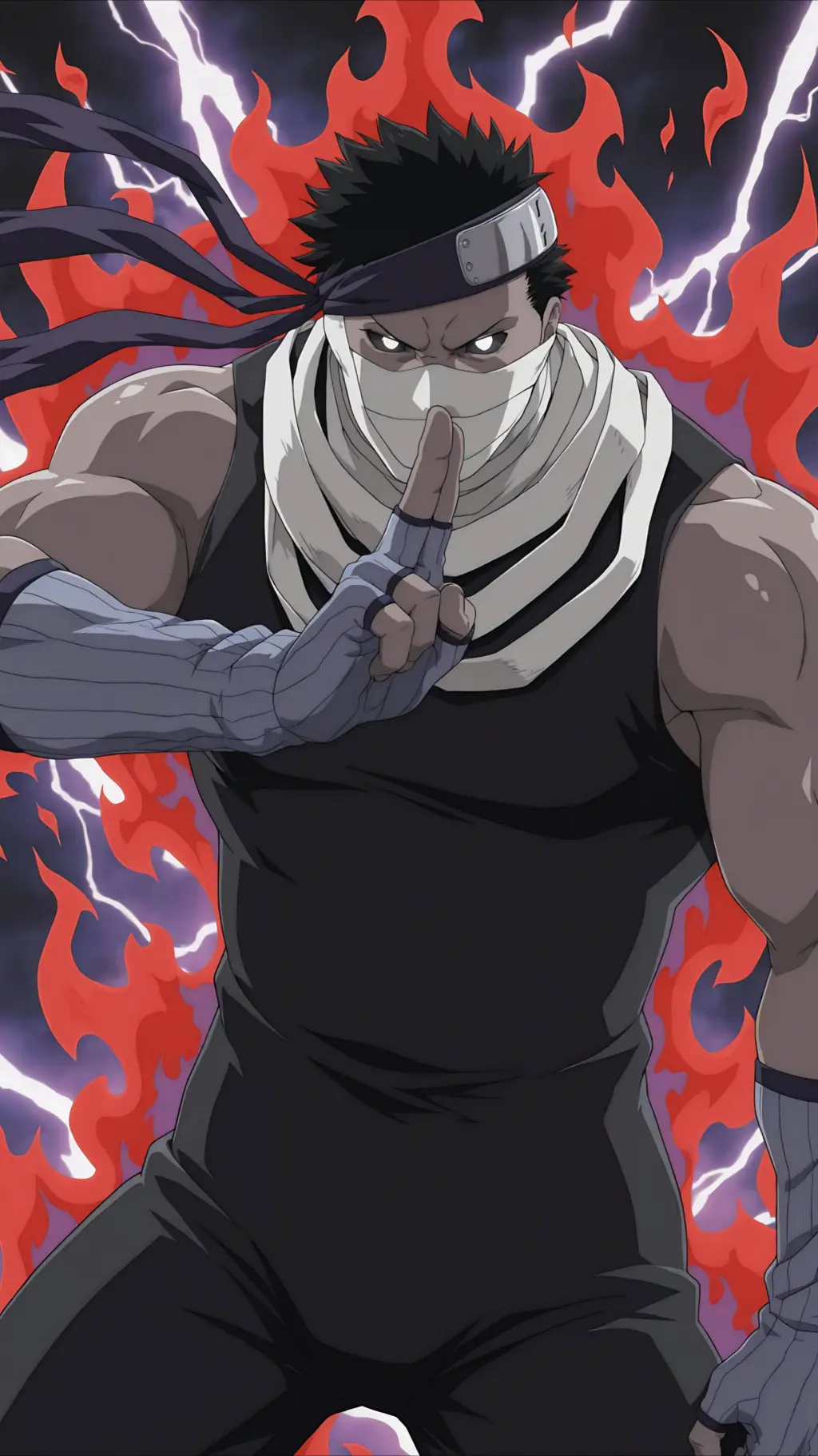 ai character: Zabuza Momochi  background