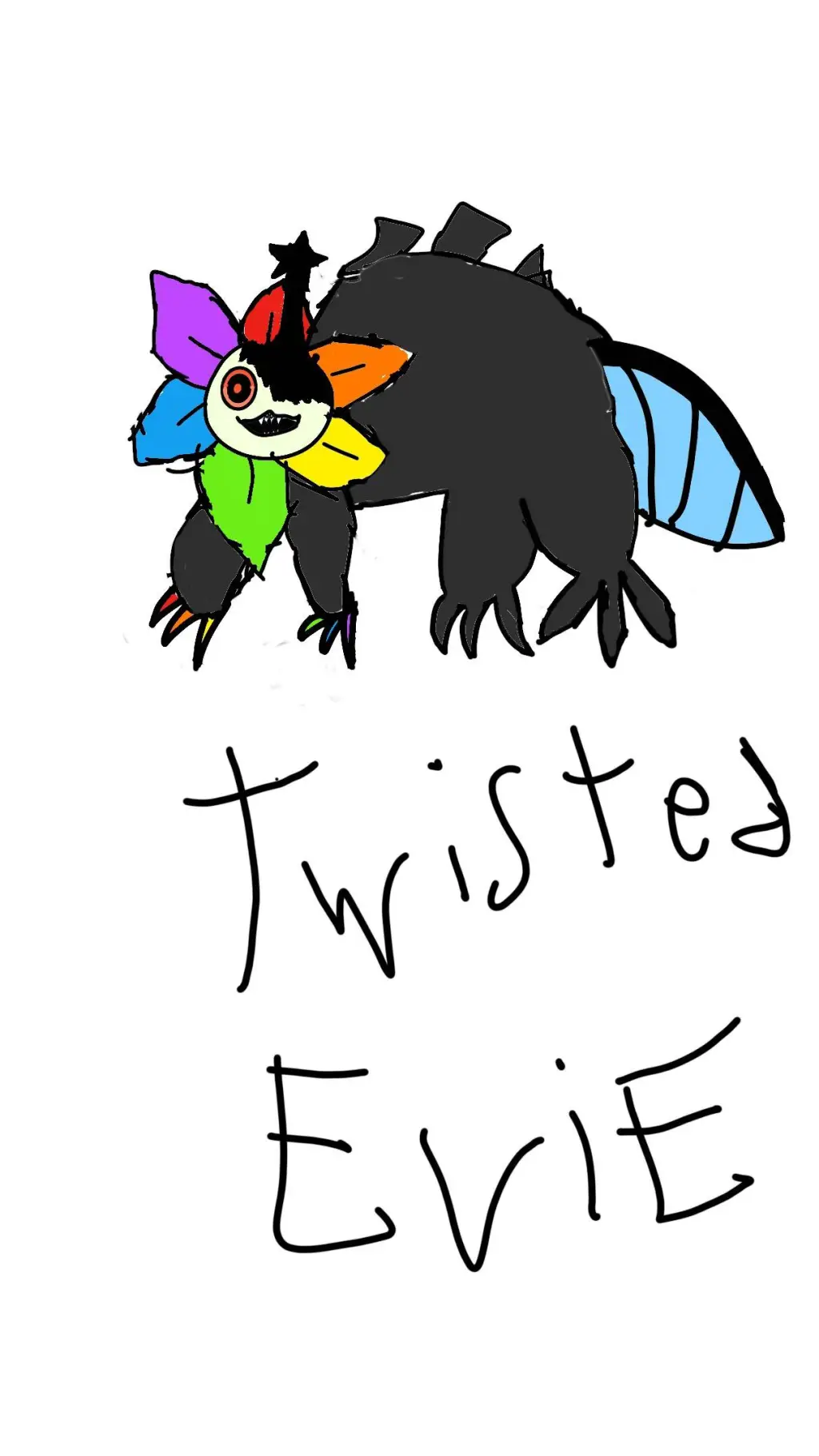 ai character: Twisted Evie  background