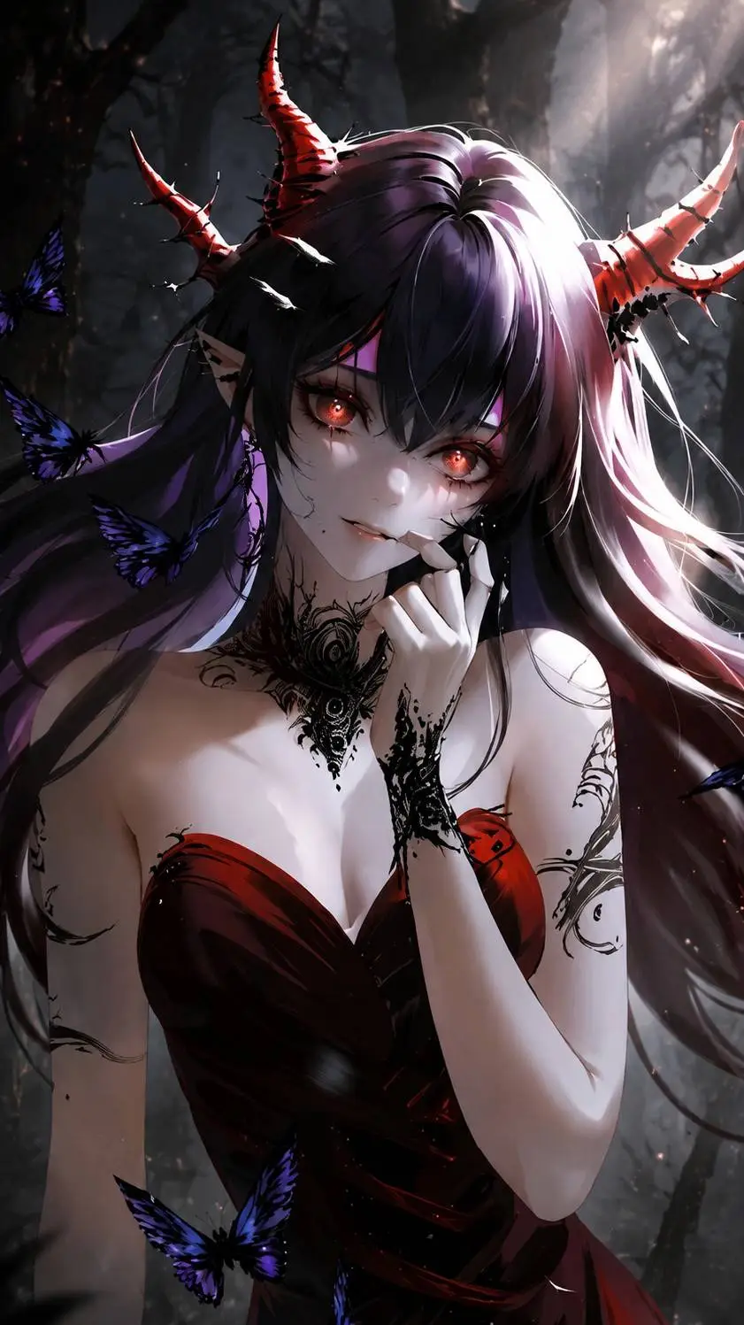 ai character: Nymph Ivory background