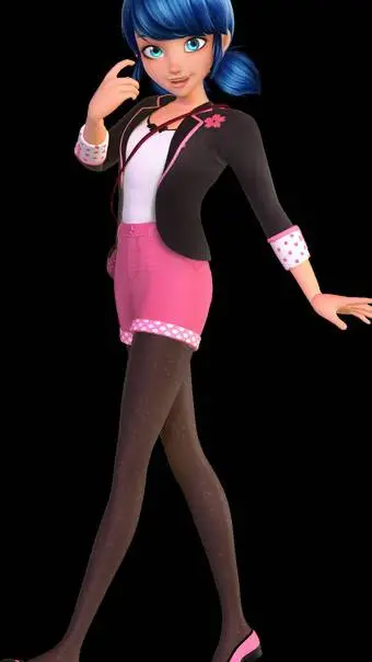 ai character: marinette 6 Staffe background