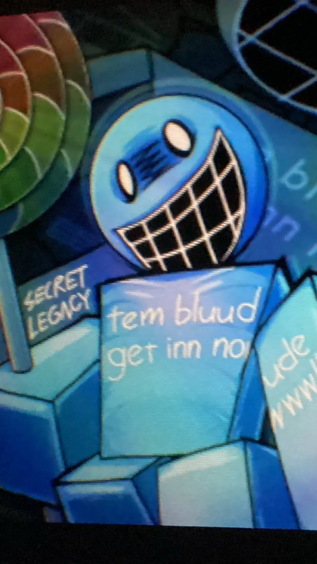 ai character: Bluuudud  background