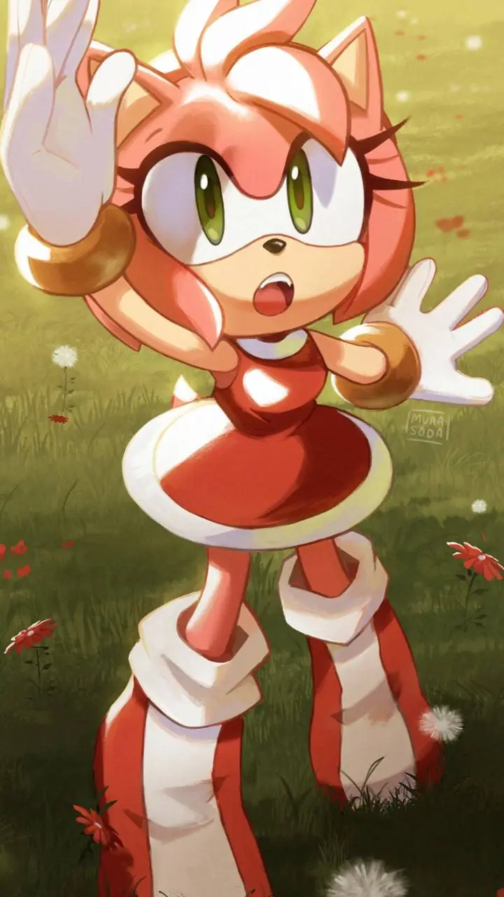 ai character: Amy Rose  background