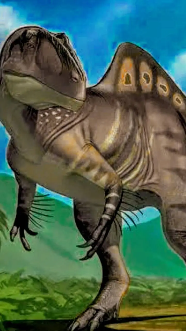 ai character: ♀️Concavenator background