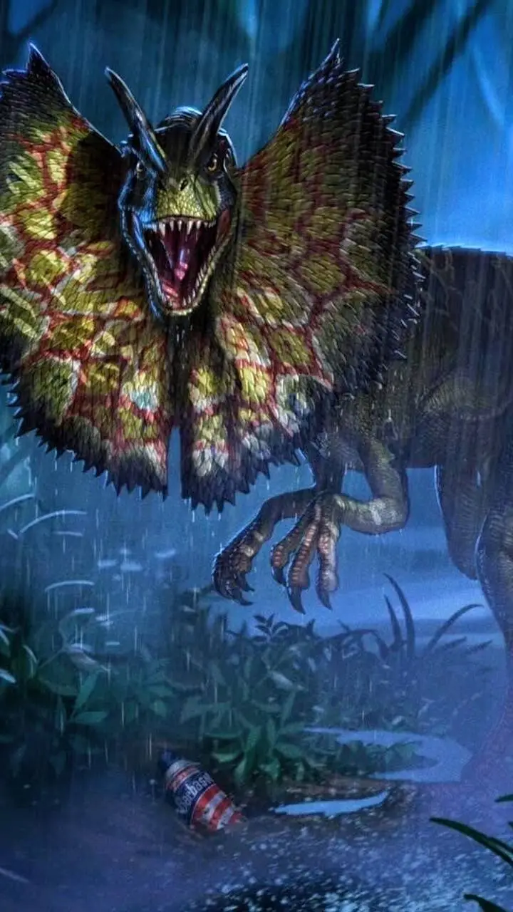ai character: JP Dilophosaurus 2 background