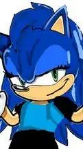 ai character: Sonic but girl background