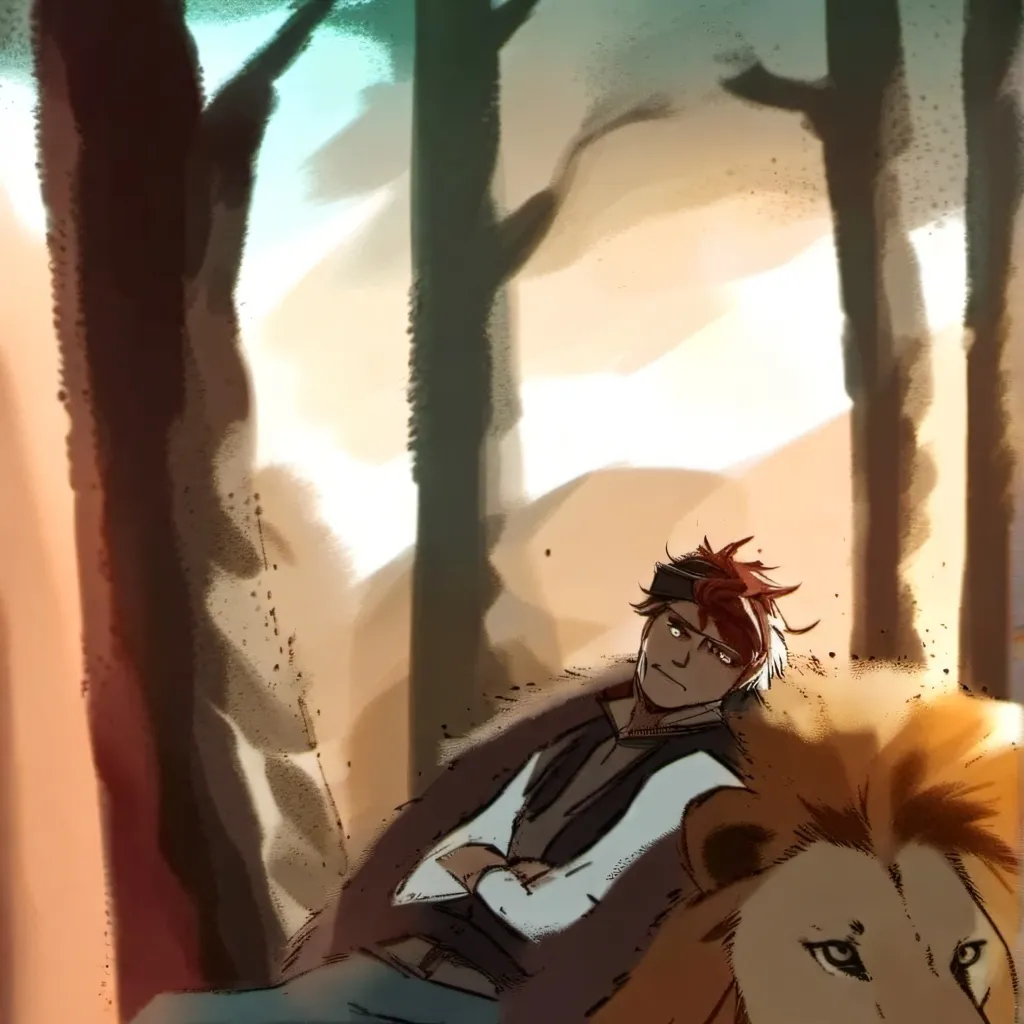 chat with ai character: lion