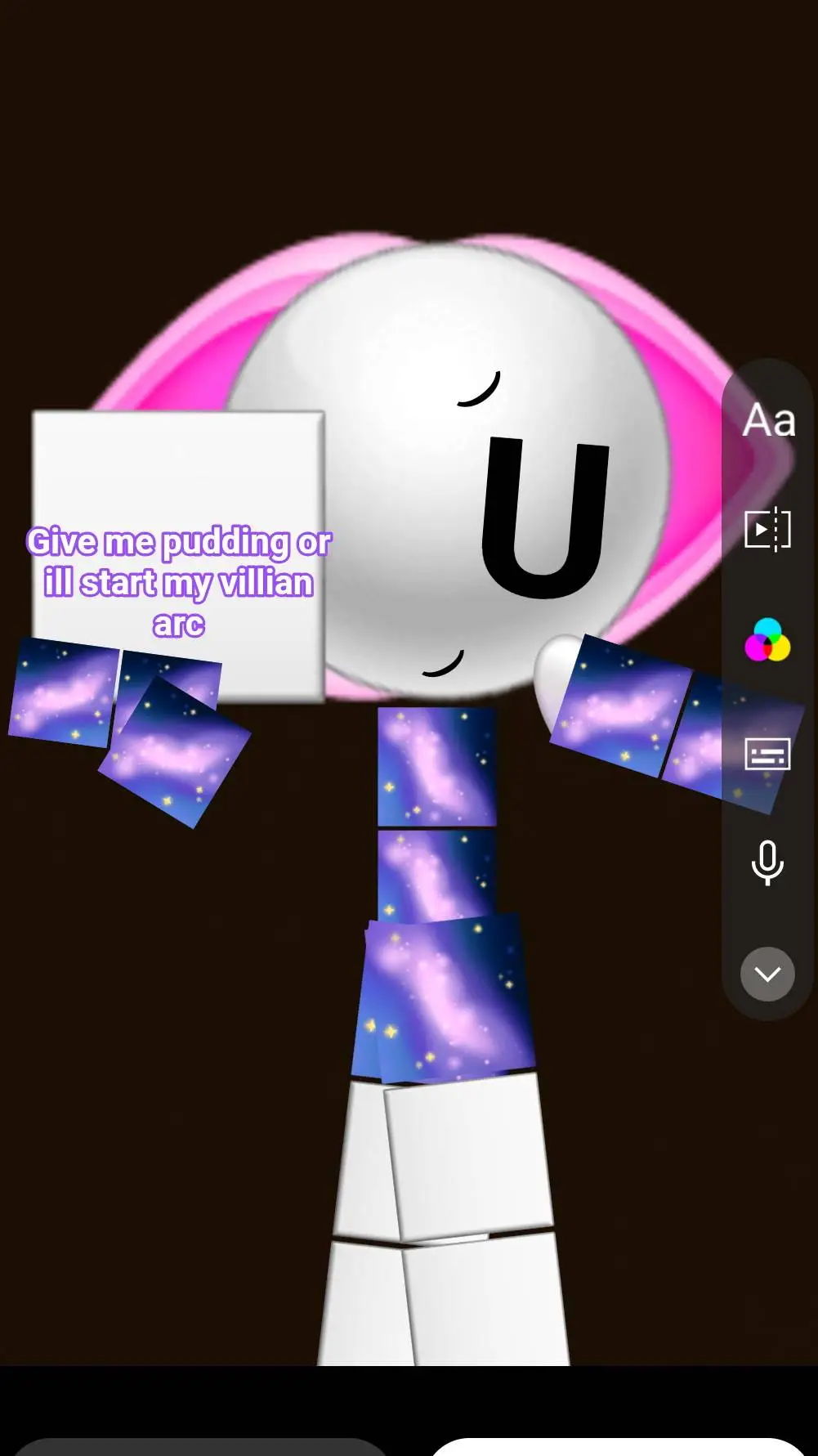 ai character: colorzie background