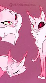 ai character: Angel dust a cat?  background