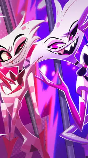 ai character: Angel dust  bff to background