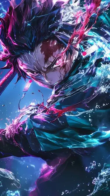 ai character: Mha × Kny background