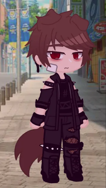 ai character: Grey background