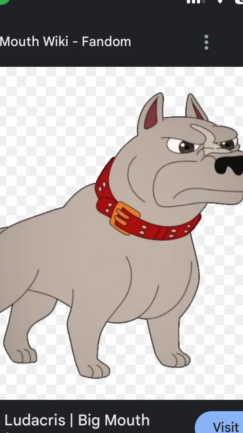 ai character: Jays dog background