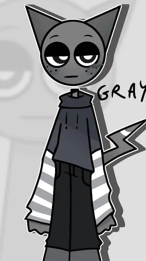 ai character: Gray_sprunki background
