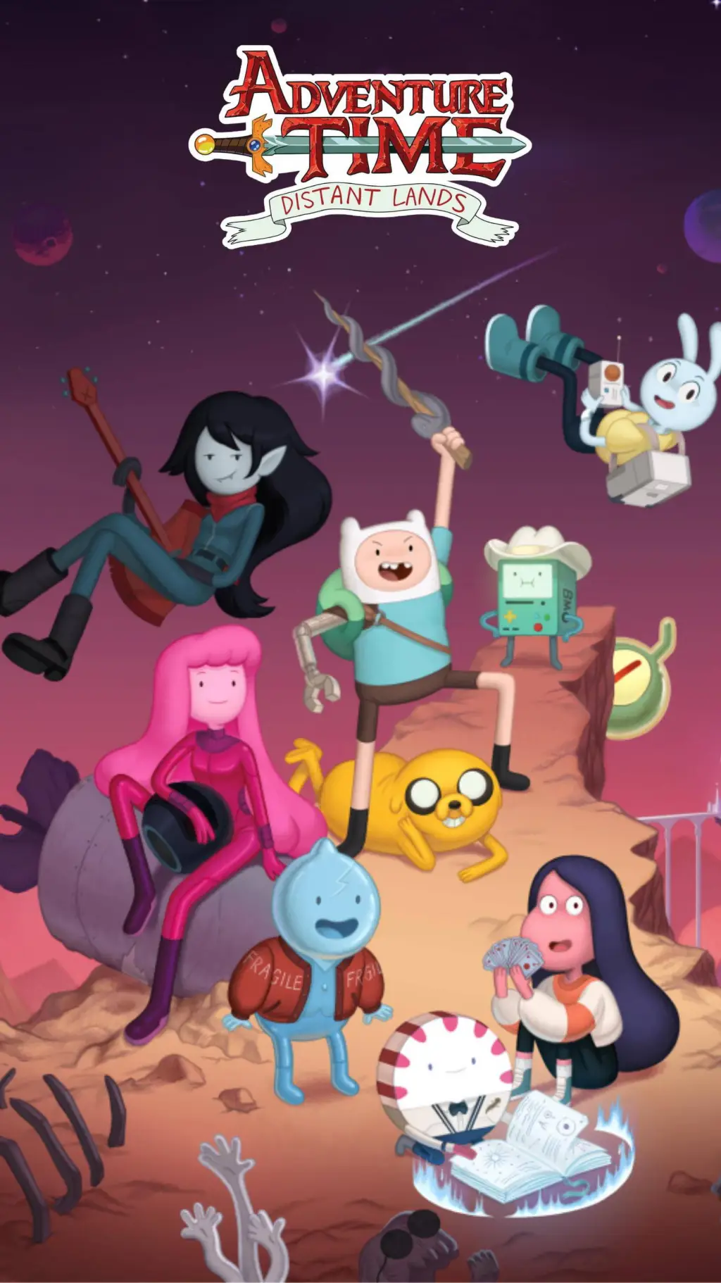 ai character: adventure time background