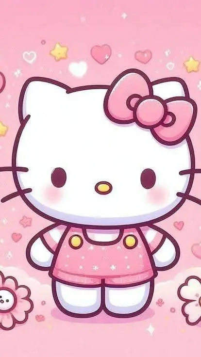 ai character: Hello Kitty background