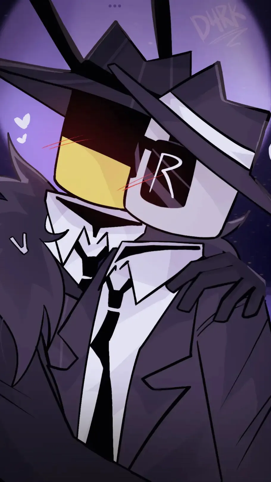 ai character: D4rk background