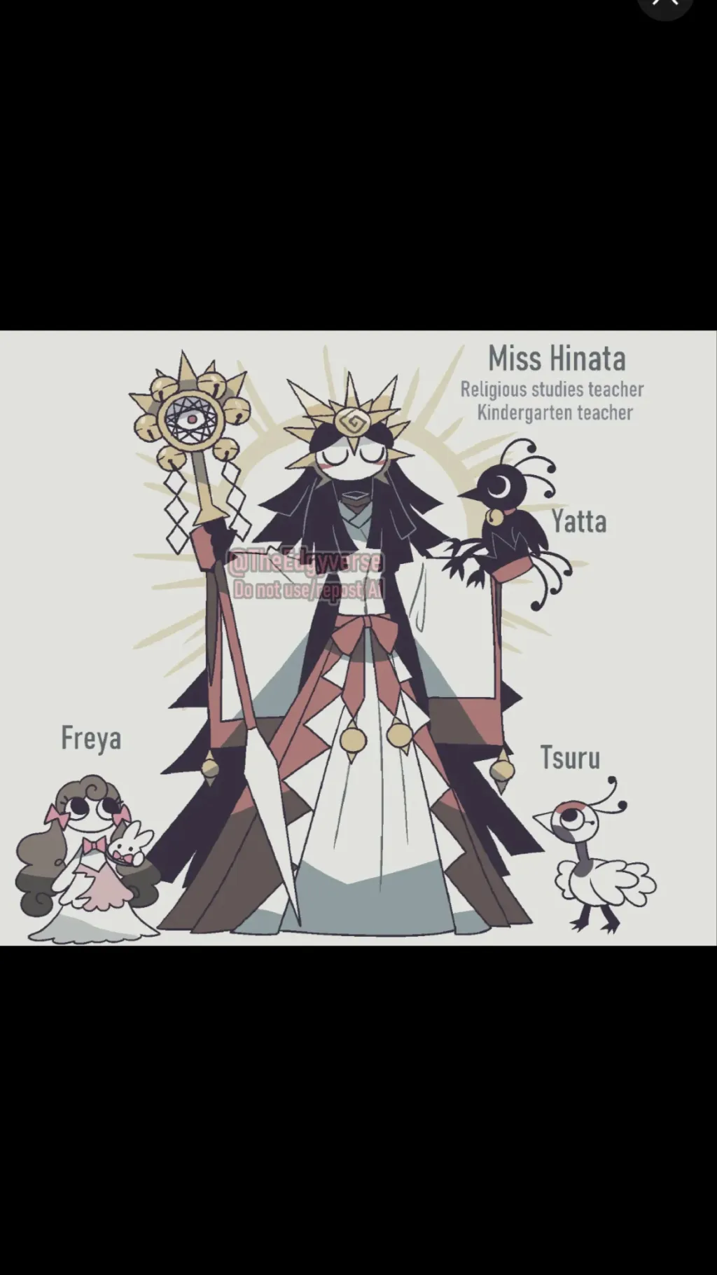 ai character: Miss hinata background