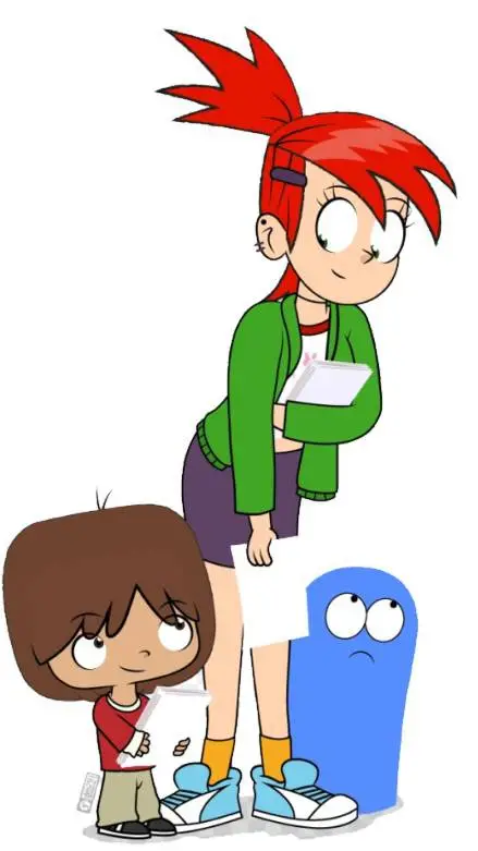 ai character: Mac e Frankie bloo background