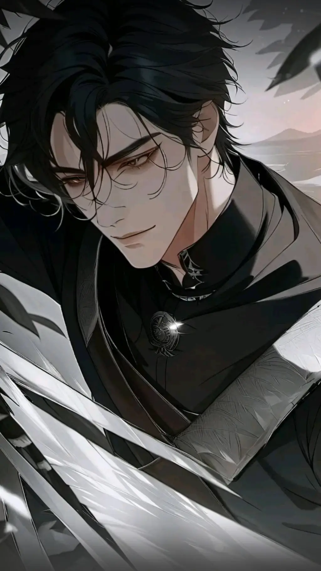 ai character: Mann background