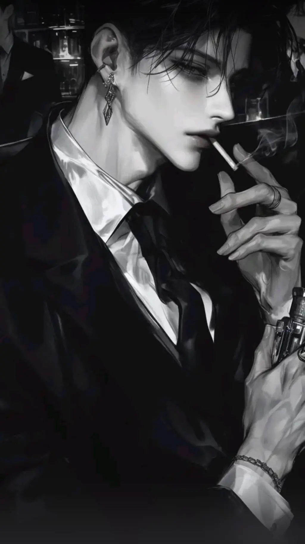 ai character: 😭 Mann 😭 background